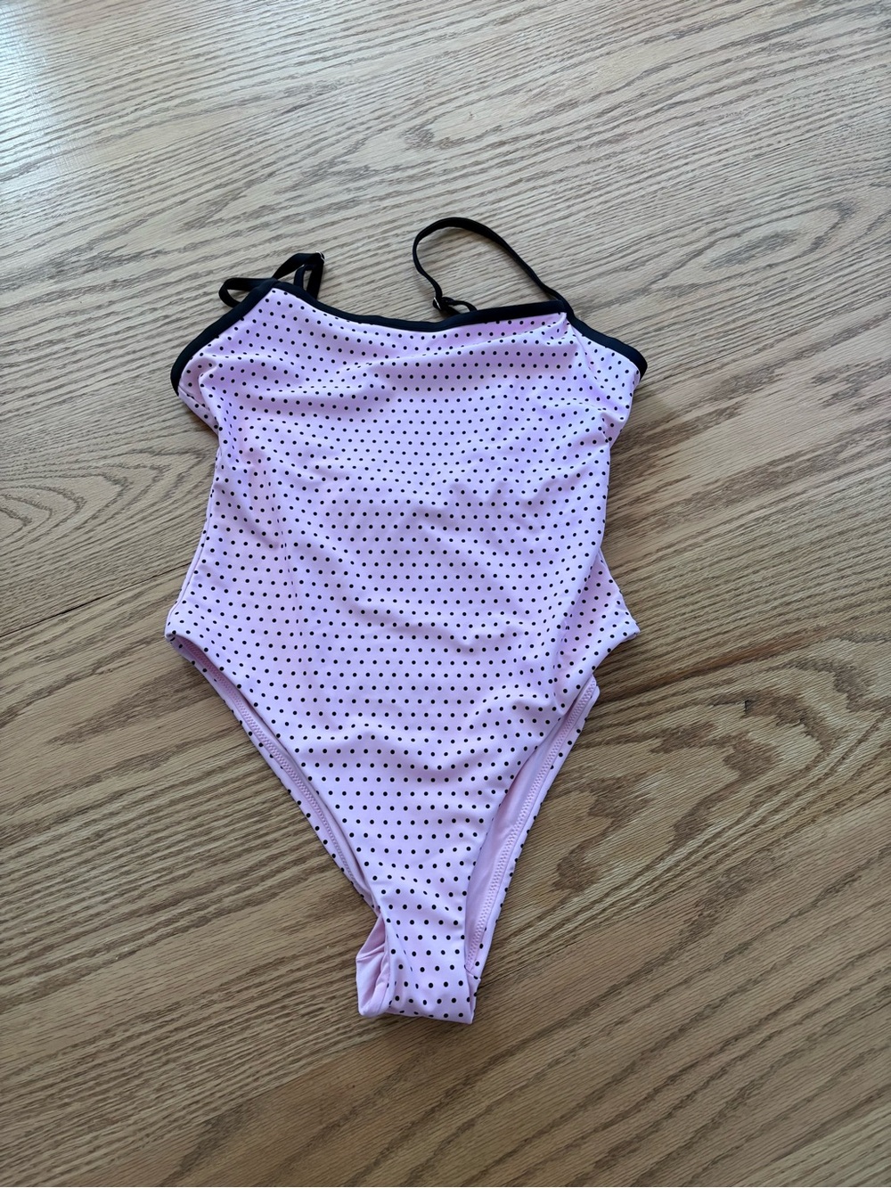 Frankie's Bikinis Pink Polka Dot One-Piece Swimsuit